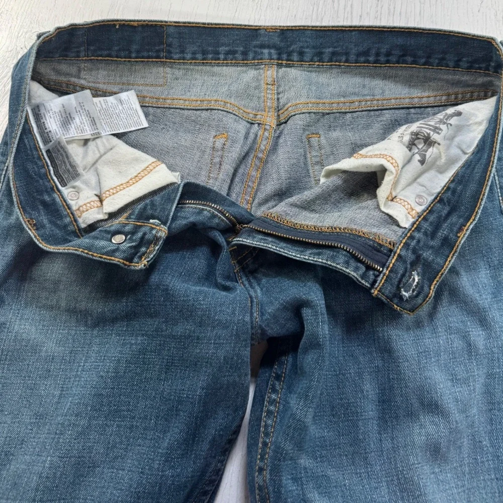 Levis 527 Slim Bootcut Jeans Mens 34x32 Medium Wash Blue Denim 05527-4257